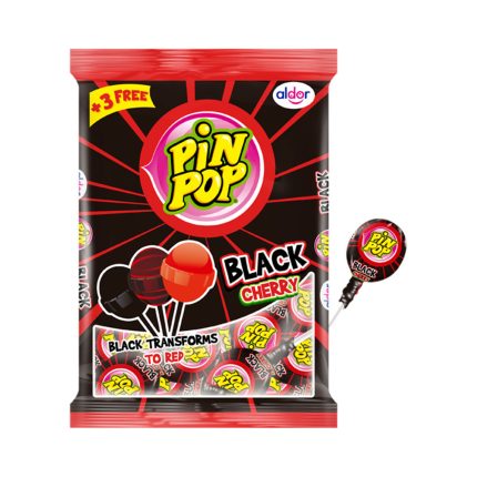 Pin Pop Lollipop (48's) - Black Cherry