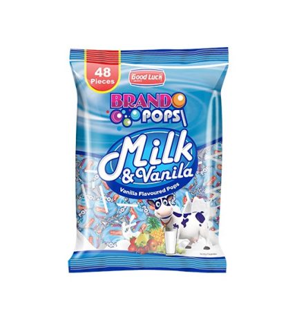 BRANDO POPS MILK&VANILLA 48s