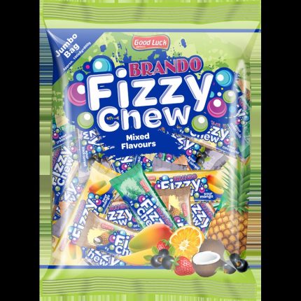 BRANDO FIZZY CHEWY STRIPS MIXED FLAVOURS